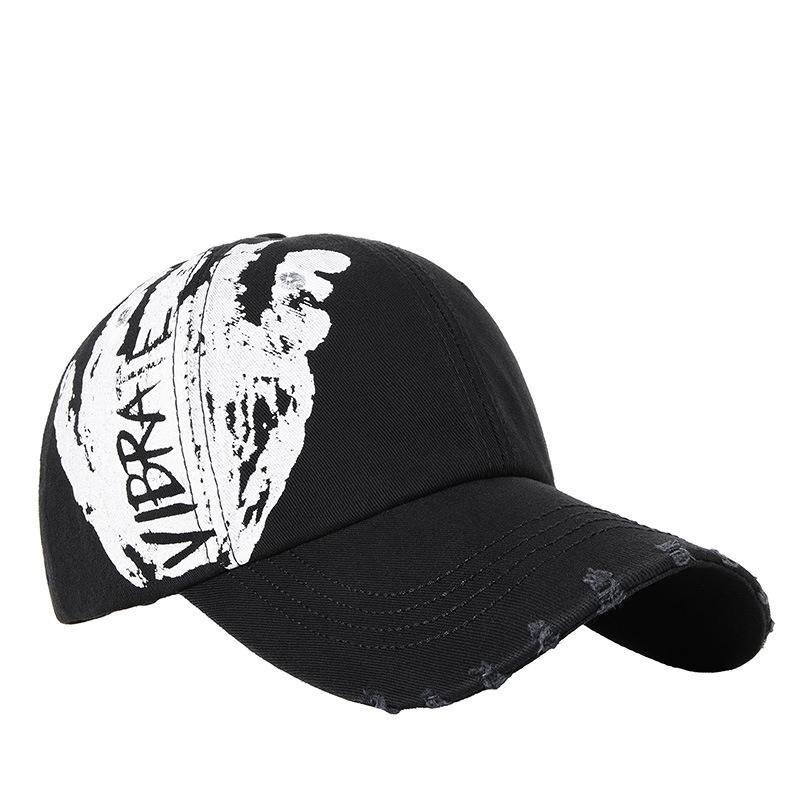 Весной и летом новая рваная уличная трендовая кепка с граффити для мальчиков и девочек — фото 5