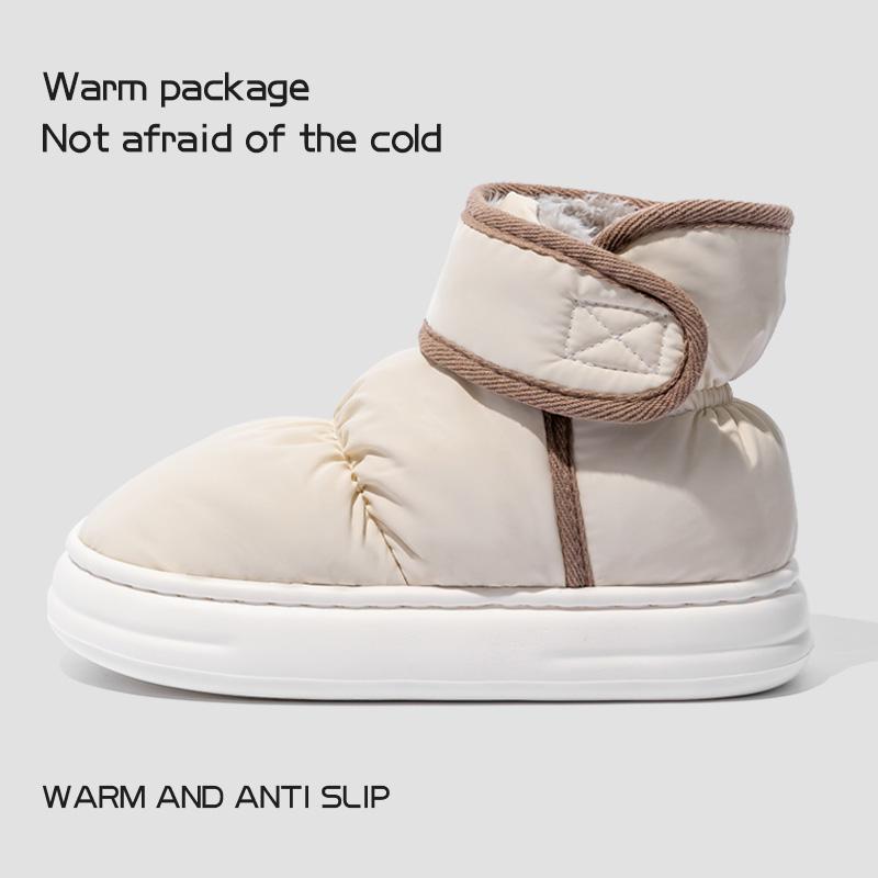 Snow Boots for Women Winter Outerwear Cotton Shoes for Men Winter Plush Anti Slip Waterproof Cotton Boots