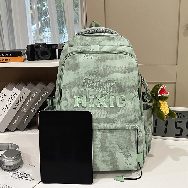 Junior High School Student Schoolbag Graffiti Men's Backpack