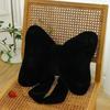 Stylish Bowknot Design Cushion Plush Fabric Back Support Throw Pillow For Home Office Use Sofa Couch Bedroom Decors