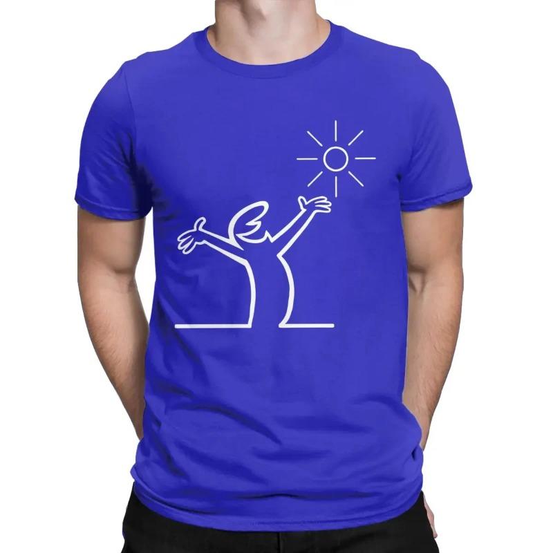 Summer Sun T-Shirts Men Round Neck T Shirt Short Sleeve Tees Tops Streetwear Shirt