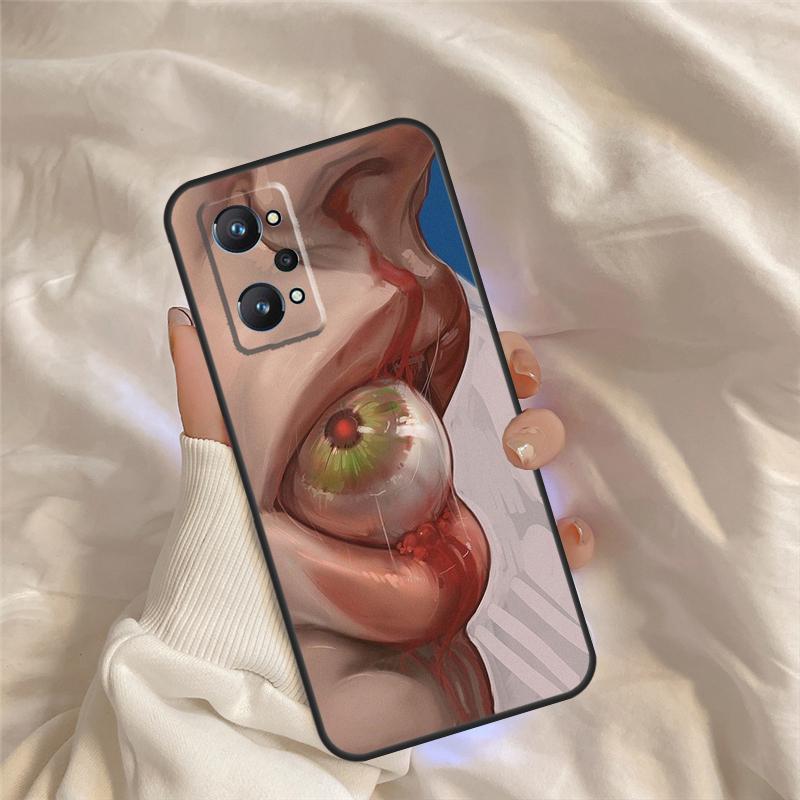 Scary Face Eyes Case For Realme C75 C67 C63 C55 C51 C61 C53 C35 C65 C71 11 12 13 14 Pro Plus GT6 GT7 15 Pro