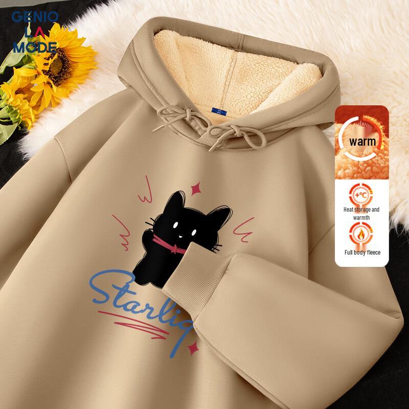 GENIOLAMODE Men s Sherpa Lined Hooded Sweatshirt XL