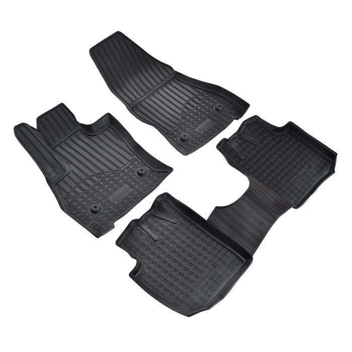 Tapis De Sol En Caoutchouc TPE - NORM Liners - Fiat 500L - Antidérapant - Résistant - Facile à nettoyer