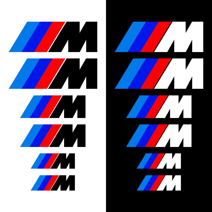 6Pcs Car Brake Caliper Vinyl Stickers Decor for M Logo X1 X4 X3 X5 X6 Z3 Z4 G30 G20 E36 E46 E90 E92 E60 E80 E34 F10 F30