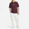 New Nike T Shirts Men's Night Brown Red FD8541-681