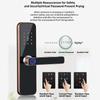 Waterproof Tuya WiFi Smart Door Lock for Bedroom, Apartment, and Rental House Entrances.
