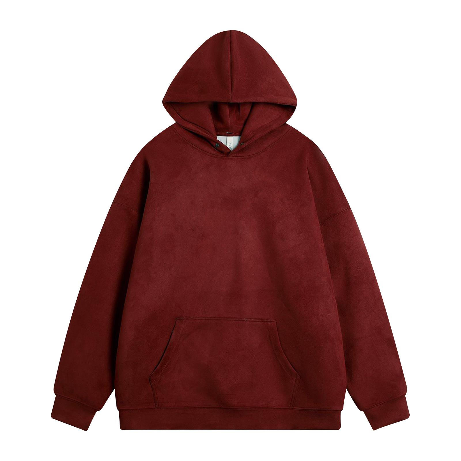 

Спортивный костюм с капюшоном, унисекс, одежда для бега, пуловер с длинными рукавами, толстовка с капюшоном XL винный