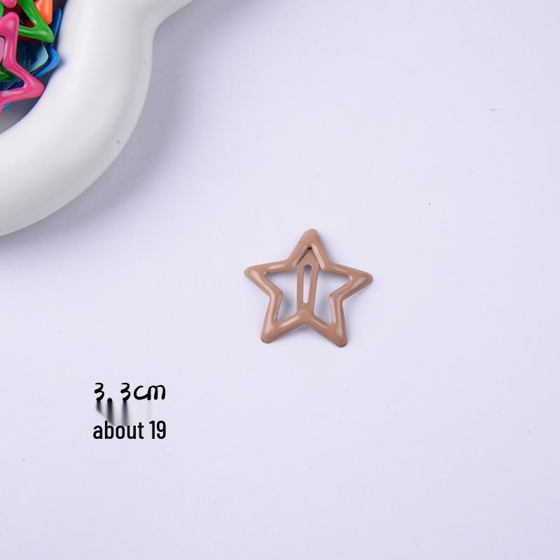 Dopamine Star Hair Clip: Elegant Women's Headwear Accessory for Summer Bangs