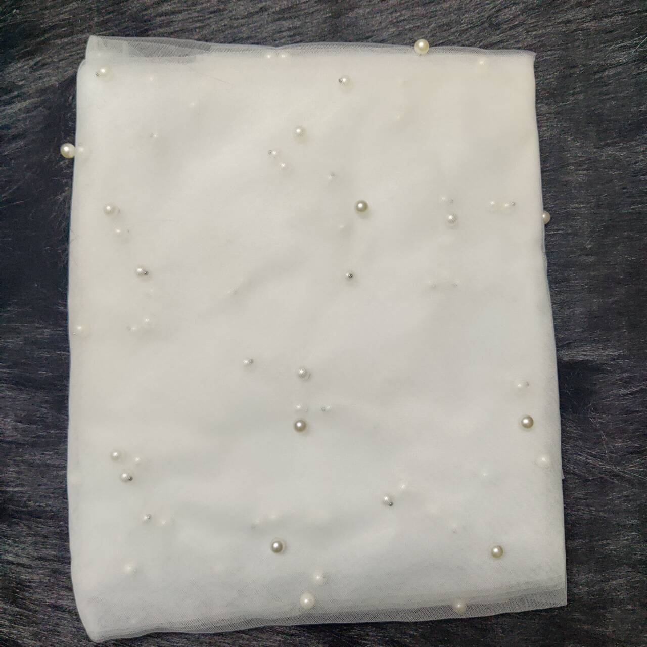 

Элегантная жемчужная шифоновая скатерть-накладка - Роскошный декор для свадебного приема и девичника - Идеально подходит для десертных столов вечеринки W150xL300CM