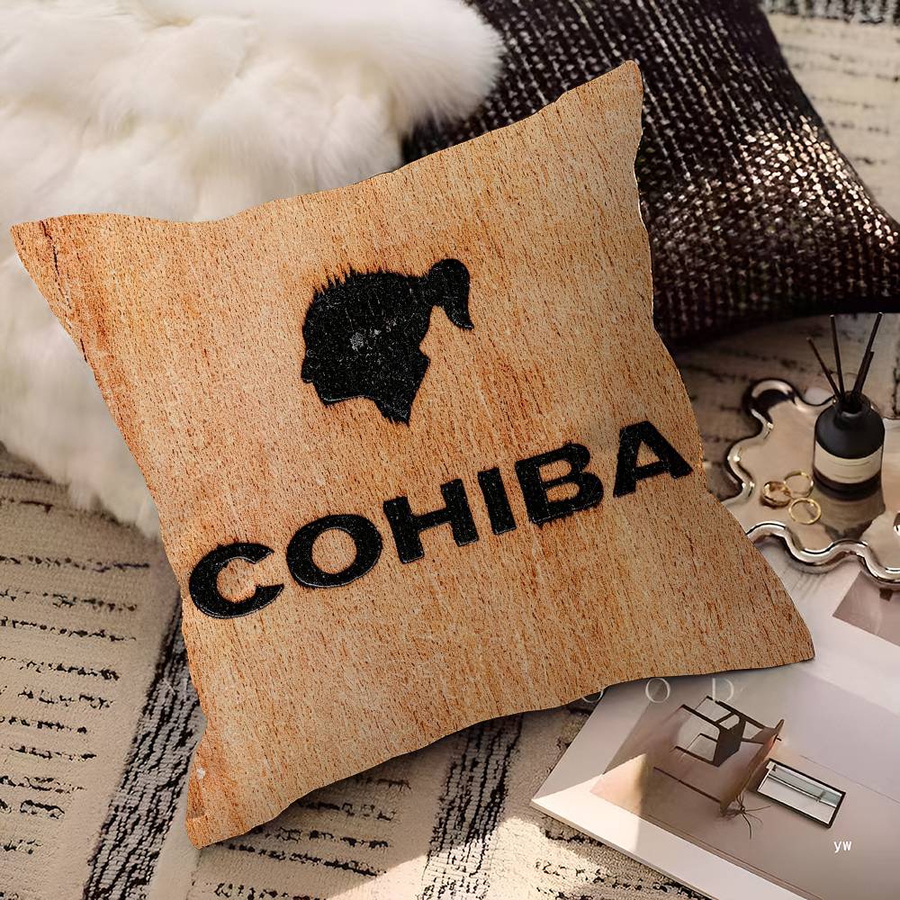 C-Cohibas Cigarette Cushion Cover Pillow Cover Decor Pillowcase Printed Cushion Case for Couch