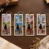 Delicate Stitching Bookmark DIY Stitch Kit for Adults Beginners, Seasonal Cat Retro Handmade Embroidery Kit, Gifts Lovers, Readers Craftsmanship