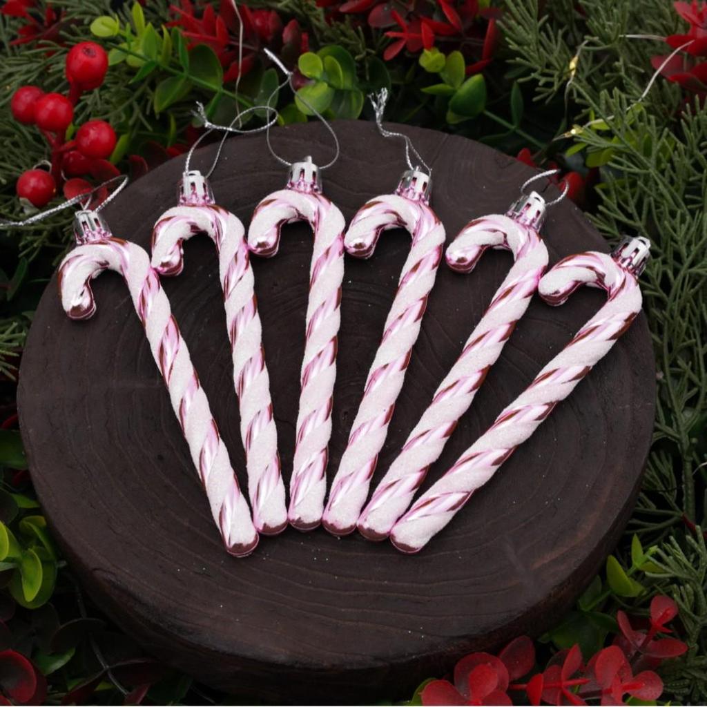 Christmas Atmosphere Candy Cane Pendant - Acrylic Tree Ornament
