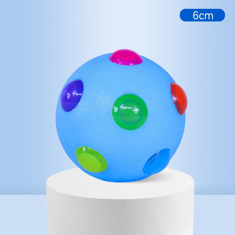 Hot Selling Small Dog Flash Pet Ball TPR Three Color Glowing Elastic Ball Training Interactive Throwing Dog Ball Dog Toys For