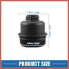 ACROPIX Engine Oil Filter Housing Cover Cap No.11428575907 for BMW X1 28i 2.0L 2016-2019 for BMW X2 2018-2019 Plastic Black Car Parts