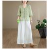 DIMANAF 2026 Summer New Plus Size Women Blouse Shirt Elegant Embroidery Floral Lady Tops T-Shirt Cotton Fashion Clothing
