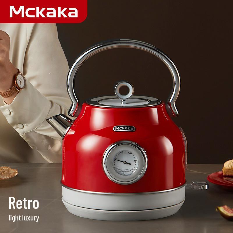 

Mckaka Retro 1.7L Stainless Steel Electric Kettle for B&B and Hotel Use