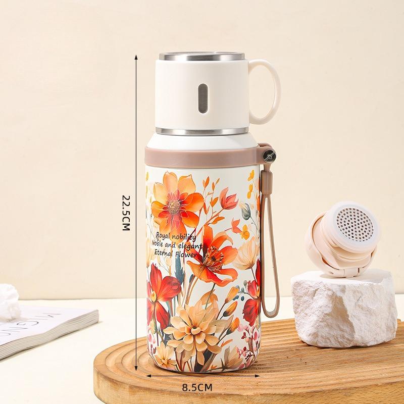 Good-looking 316 Stainless Steel with Insulated Bottle Cup and Suitable for Camping, Cycling, Office and Home-Four Seasons Drinks