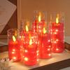 Flameless Candle Light, Battery Candle with String Light, flameless Candles with 11-Key Remote Control Timer Function for Home