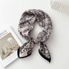 Versatile Women's Silk Cotton Linen Scarf: Fashionable Square Neck Accessory for Spring to Autumn