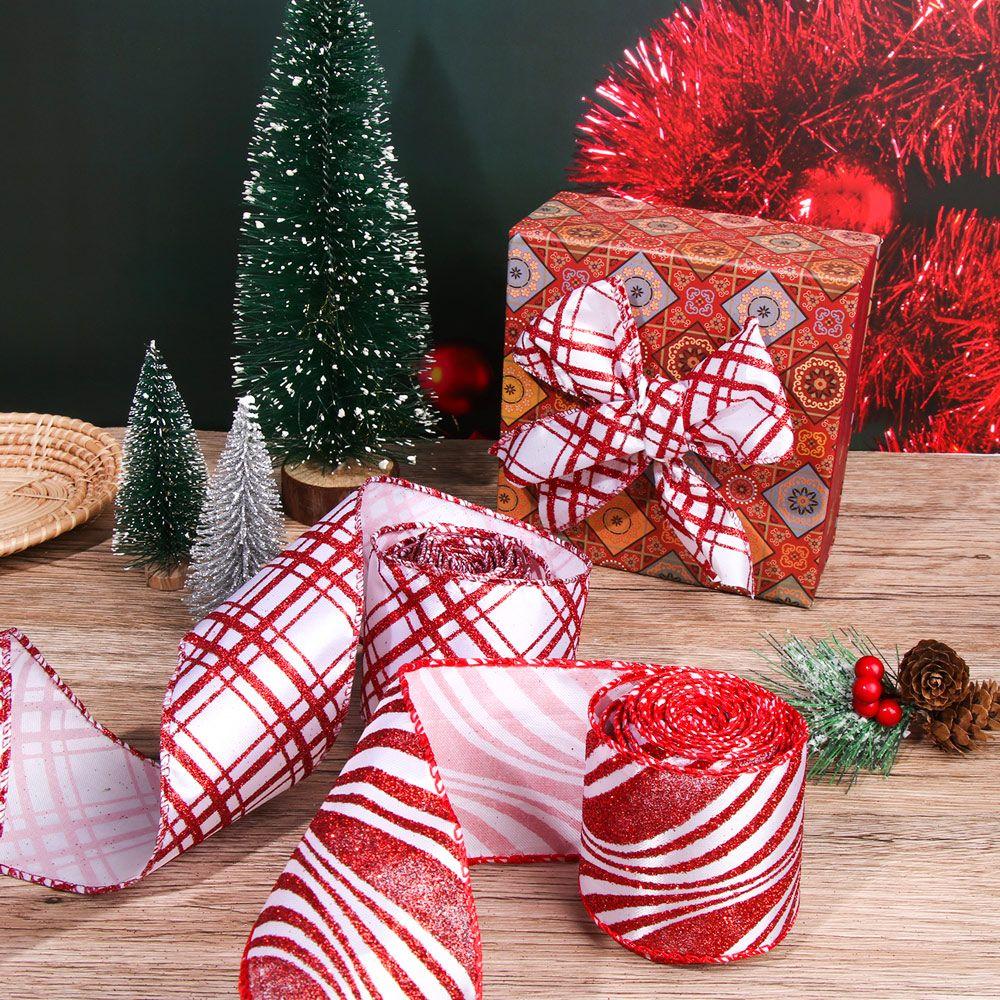 Wrapping Supplies Room ornament Wired Edge Ribbon Christmas Bows Christmas Tree Decorations