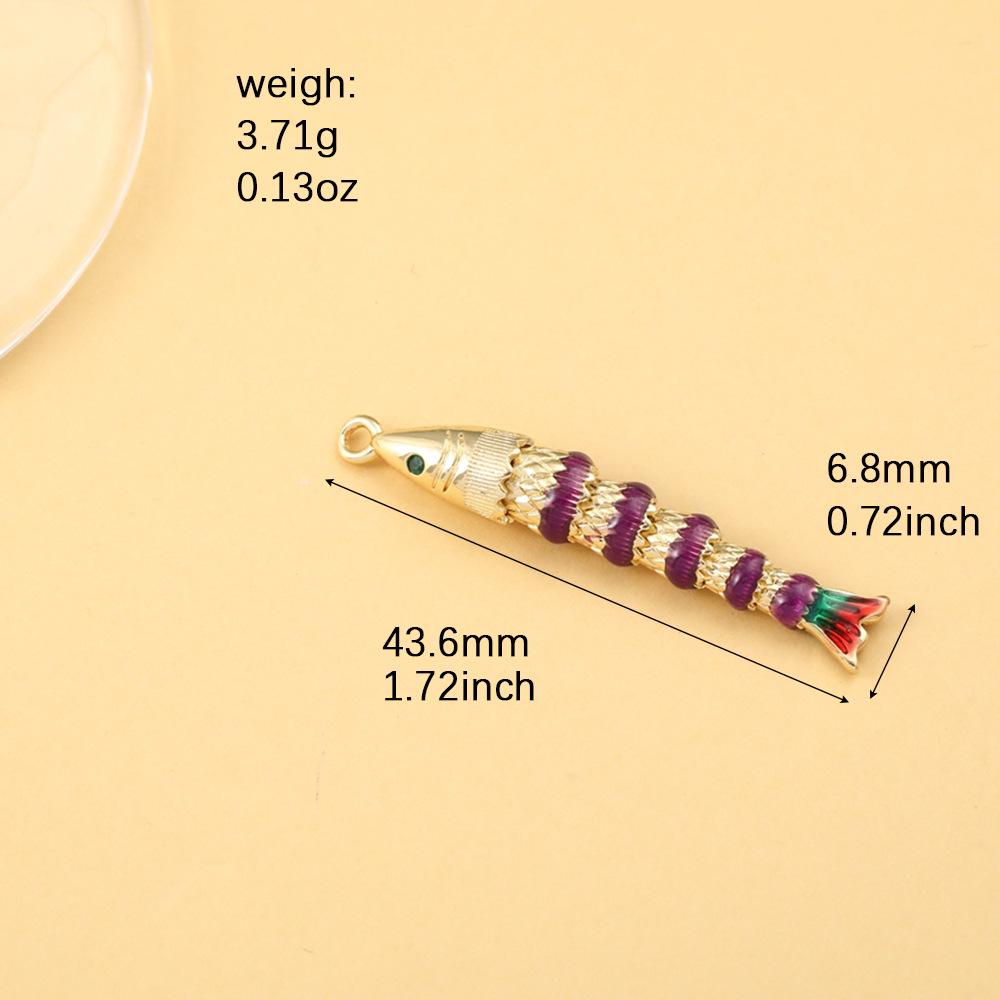 Gold-Plated Colorful Koi Fish Pendant Necklace - Summer Ocean Series