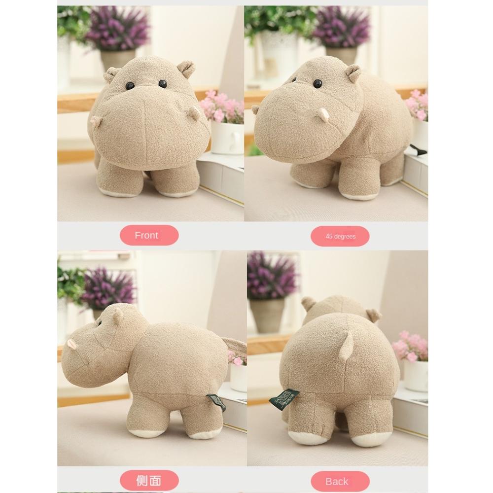 Baby Hippo Stuffed Animals Toy Cartoon Elephant Cushion Pillow Kawaii Plush Doll  Christmas Gift