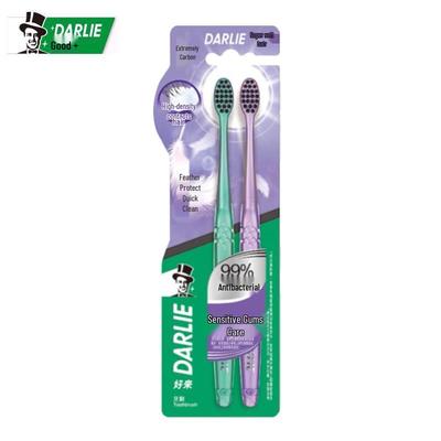 Darlie Feather Guard Fine Soft Bristle Toothbrush, 4-Pack