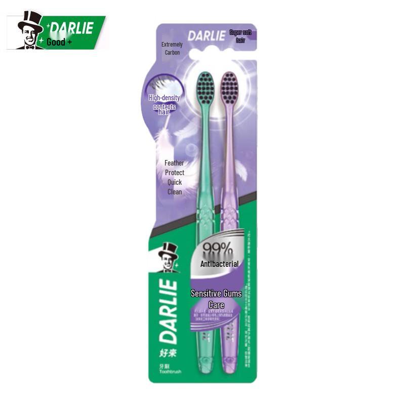 Darlie Feather Guard Fine Soft Bristle Toothbrush, 4-Pack