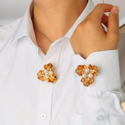 Premium Knopfhüllen-Set mit Strass-verzierten Clips | Hemdkleid Zwei-in-Eins | Nahtlose Installation | Weihnachtsgeschenk-Auswahl