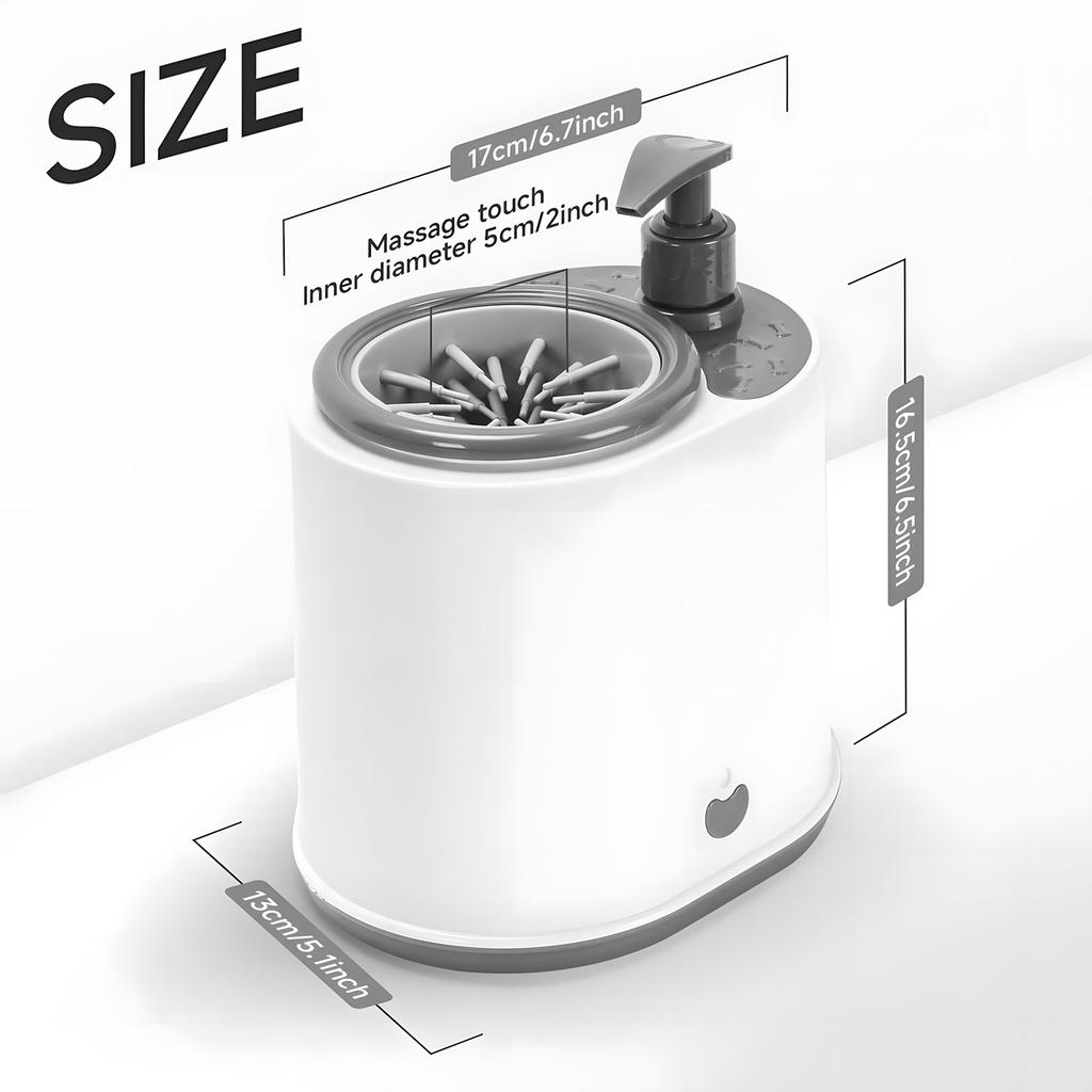 Convenient Movable Dog Foot Cleaner Ideal For Gentle Skin And Routine Hygiene