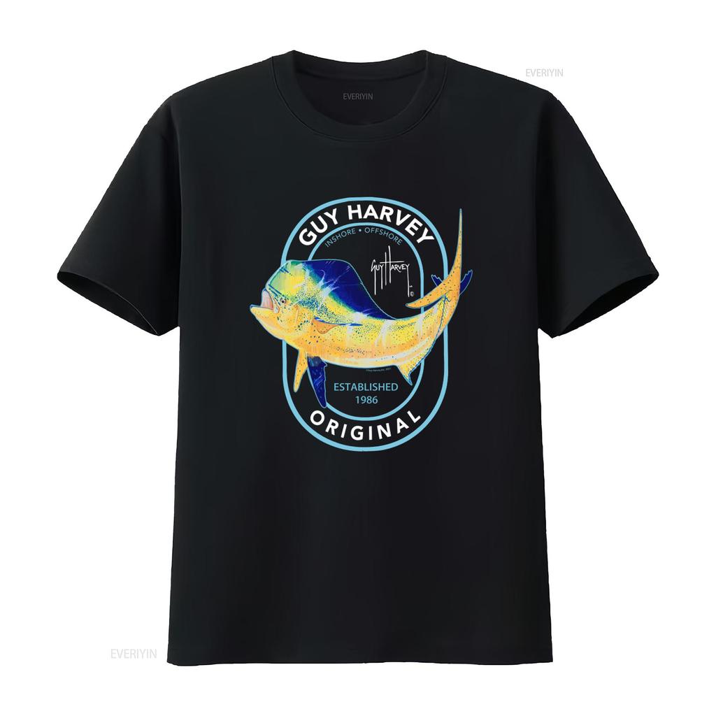 Guy Harvey Original Established 1986 Mens Small T Shirt Inshore Offshore Lifestyle Fish Print vintage Washed Soft Stylish