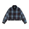 Trendy Men's Plaid Lapel Cotton Jacket - European & American Style, Brand New & Loose Fit