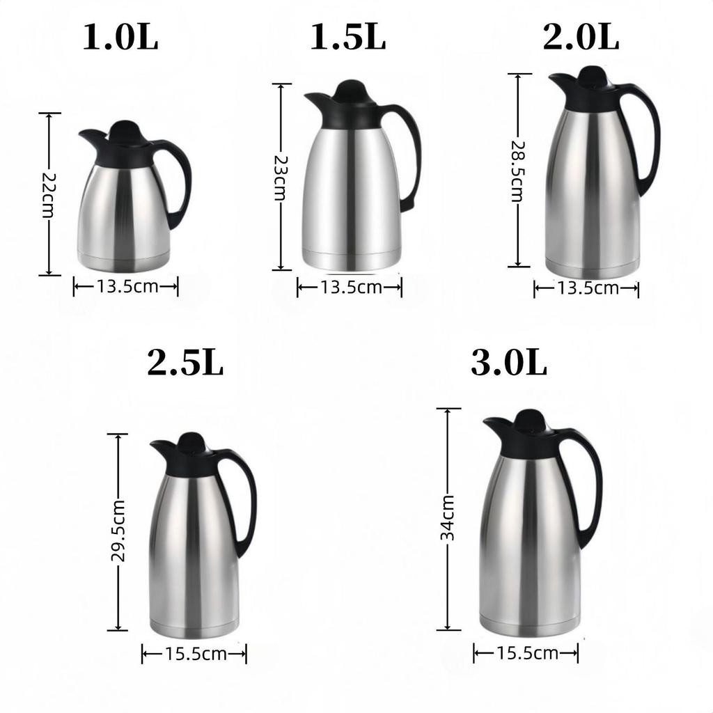 High-Quality Stainless Steel Thermos Flask - Large Capacity Double-Layer Vacuum Insulated Hot Water Bottle Ji Gong Pot