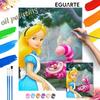Alice In Wonderland Cheshire Cat Oil Painting Digital Painting Art Kit Handmade Diy Painting Home Decoration Gift