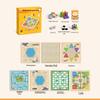 Brangdy Children's 12-in-1 Multifunction Wooden Chess & Board Games Set