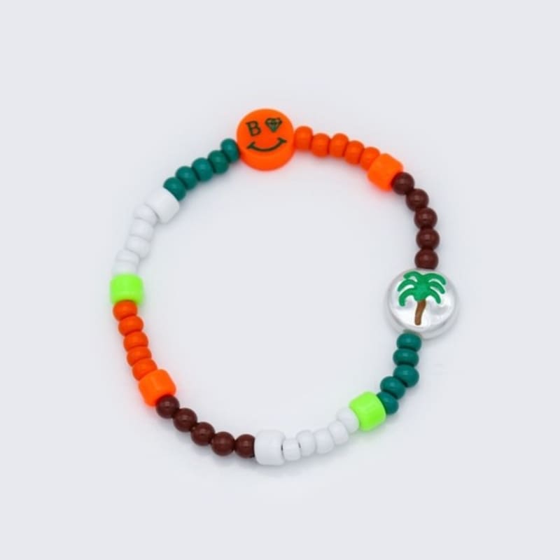 BONBEAU Unique color play smile beads Bracelet Unique color play smile charm beads bracelet