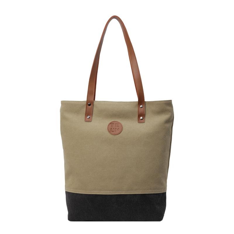 

Жіноча сумка великої місткості Кольорова сумка Patchowrk через плече Сумка для приміських поїздок хакі