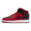 Air Jordan 1 Mid Reverse Bred Scarpe da Ginnastica da Uomo Rosso Palestra Nero Bianco 554724-660