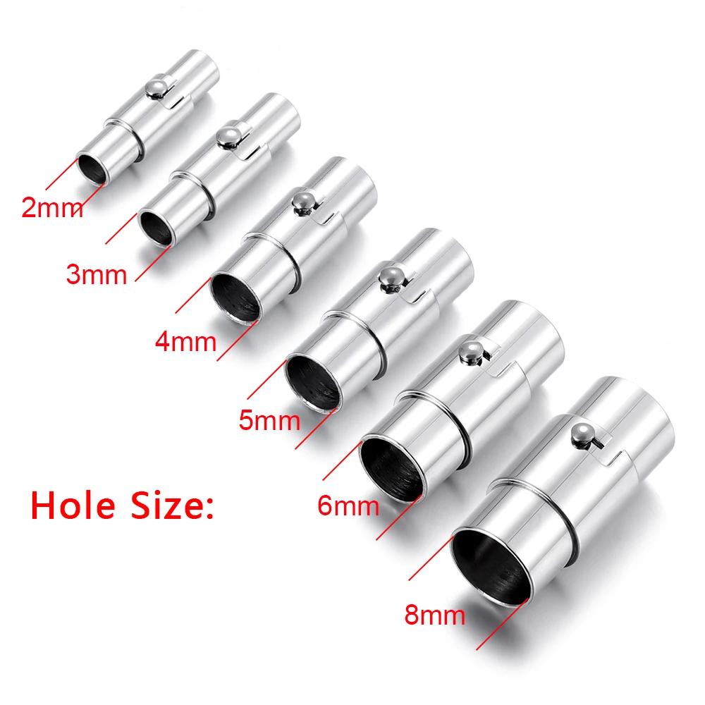 1pcs Lace Buckle Clasps for Leather Cord Bracelet Jewelry Making Accessories Stainless Steel Magnetic Clasp Fastener Closure