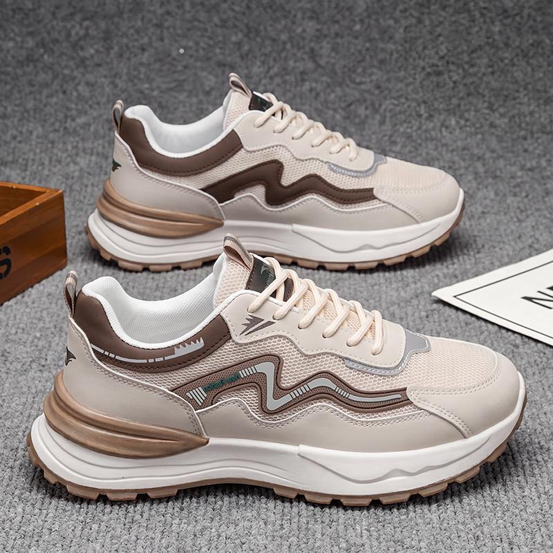 Men's Breathable Mesh Sports Shoes Autumn Winter New Style Casual Dad Shoes Student Trendy Match Soft Bottom Shoes