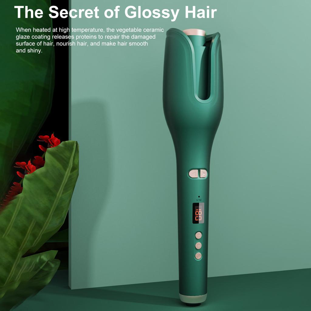 Auto Hair Curler Automatic Curling Iron Negtive Ion Hair Care with Rotate Left and Right Portable