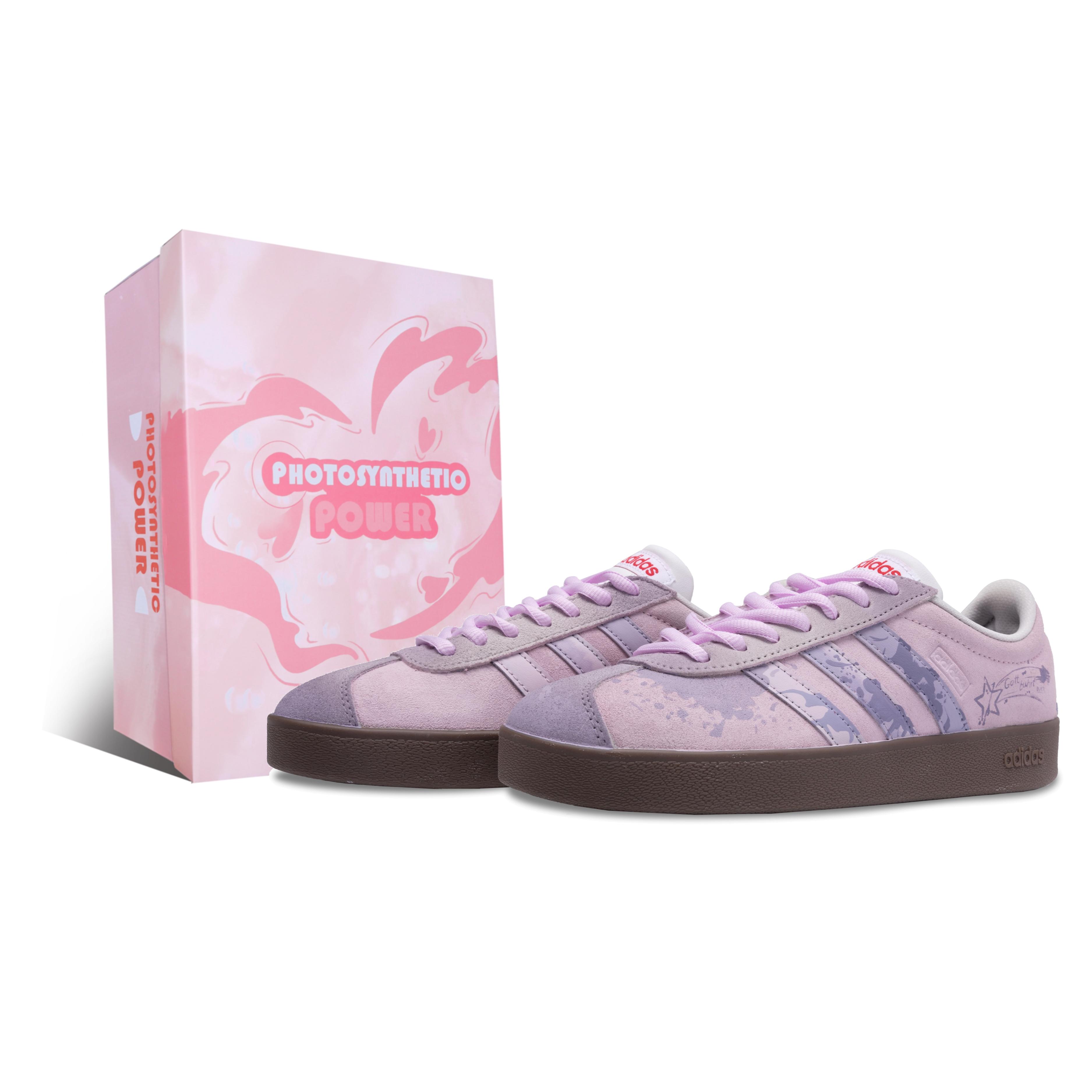 

Adidas Neo VL Court Lifestyle Skateboard Shoes Women s Low top White/Purple HQ1802(Team422-BOX) 35⅔