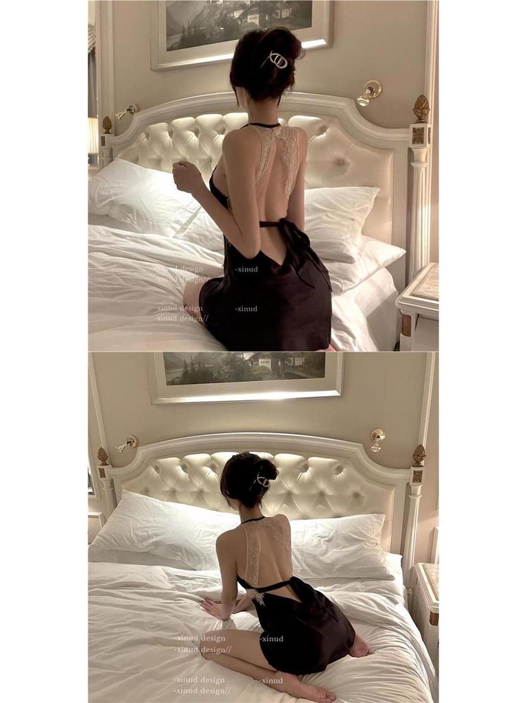 Mitternachts-Charme-Spitzen-Dessous: Flirty, Sexy Nachtwäsche für kleine Brüste