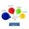 Collapsible Silicone Measuring Cup & Spoon Set, 4-Piece - Colorful with Scale Markings for Kitchen Baking