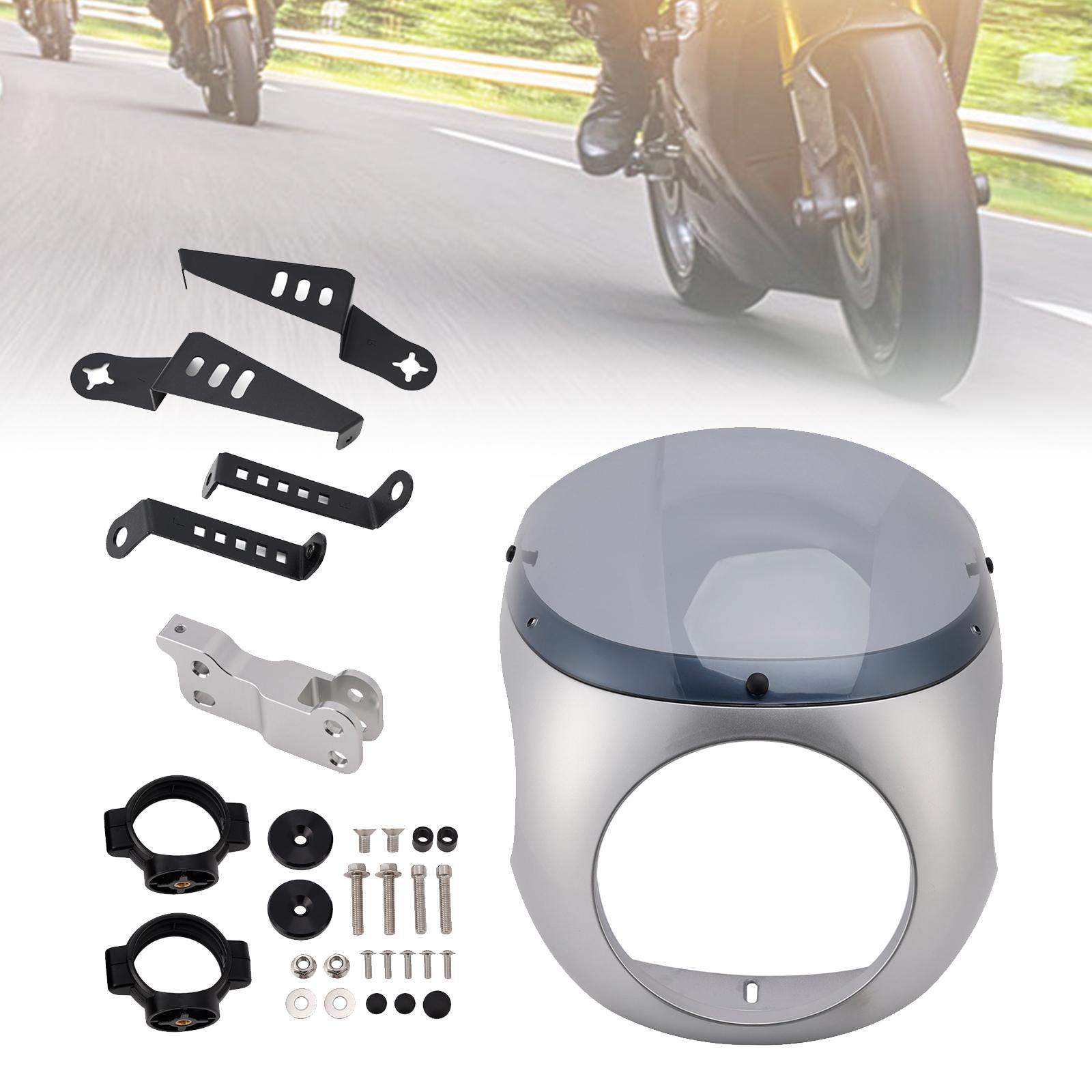 Windshield WindScreen fit for BMW R NINE T 2014-2024 Silver+Gray