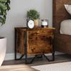 VidaXL Bedside Table Smoked Oak 40x30x40 Cm Engineered Wood, Side Table, Bedside Cabinet, Side Table for the 848518