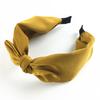Damen Einfarbig Schleife Haarreif Haarband Breite Kante Stirnband Accessoires
