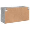 Wall Mounted TV Cabinet with RGB LED Lighting Concrete Grey 80 x 30 x 40 cm