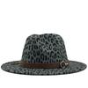 Autumn and Winter New Woolen Top Hat Women's Flat-brimmed Gentleman's Jazz Hat